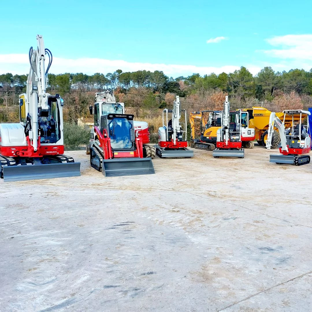 Nos machines Takeuchi neuves sur notre parc