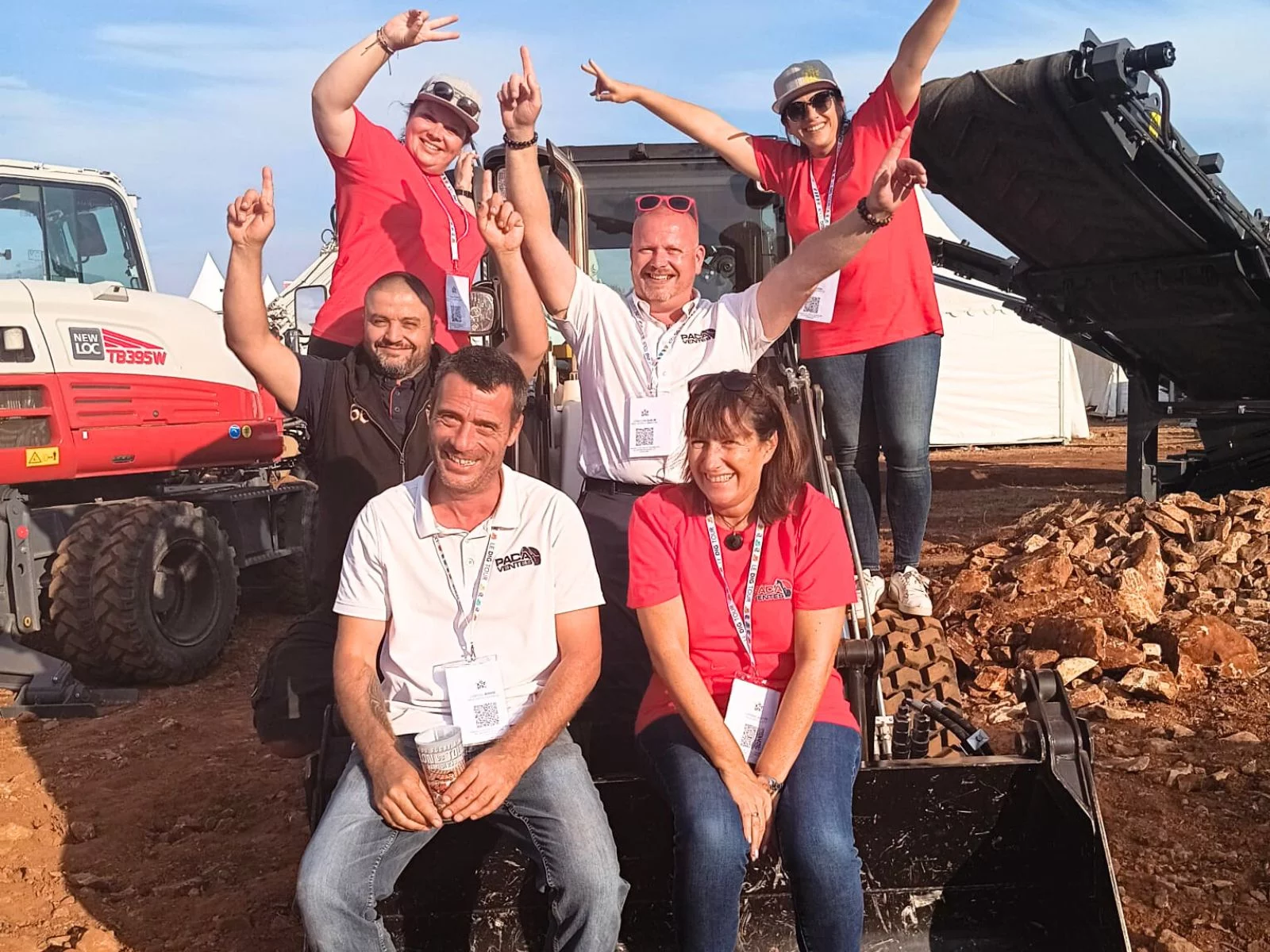 Photo de l'équipe Paca Ventes au complet lors du Dig Tour