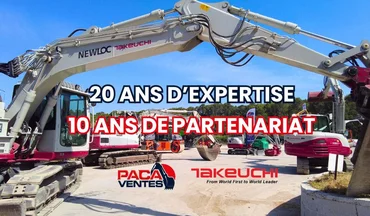 PACA Ventes fête ses 20 ans d'existence et ses 10 ans de partenariat avec Takeuchi